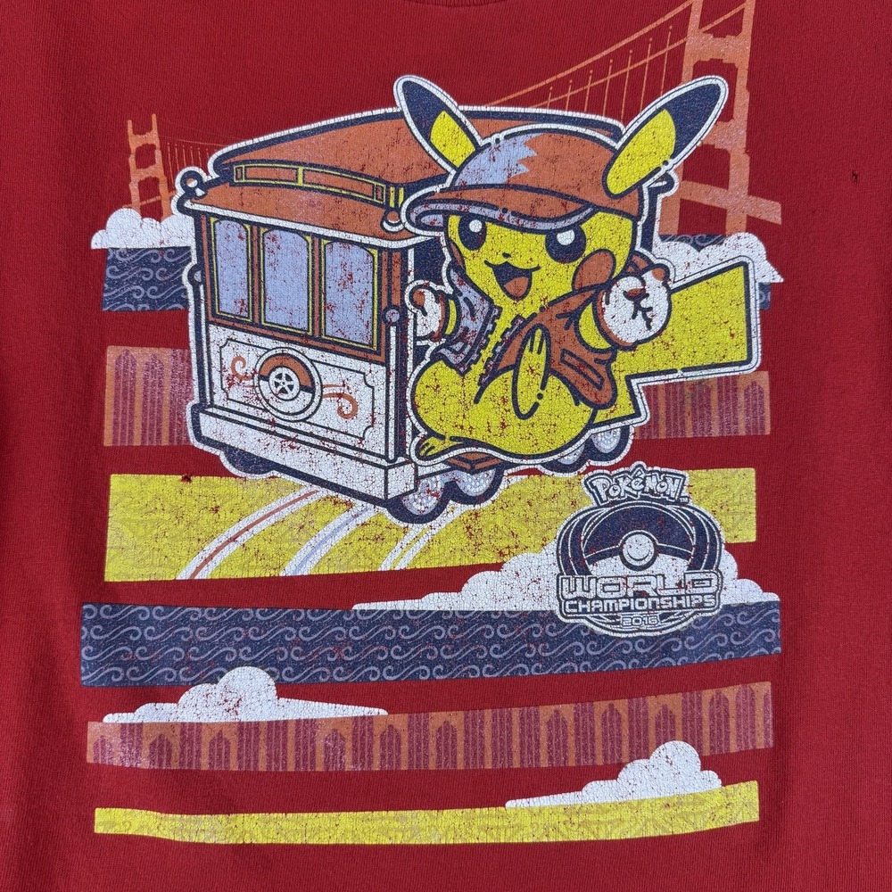 Pokemon World Championships 2016 Pikachu Staff 29th Anniversary T Shirt Adult M*